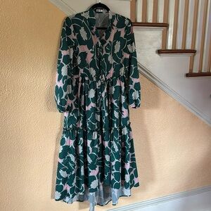 Printed bohemian dress